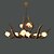 cheap Candle-Style Design-15-Light 90 cm Mini Style / Bulb Included / Designers Pendant Light Resin Ceramic Painted Finishes Antique 110-120V / 220-240V