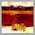 voordelige Olieverfschilderijen-Hang-geschilderd olieverfschilderij Handgeschilderde - Abstract Artistiek Kangas / Uitgerekt canvas
