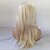 Χαμηλού Κόστους Συνθετικές Περούκες-Συνθετικές Περούκες Ίσιο Στυλ Χωρίς κάλυμμα Περούκα Ξανθό Ξανθό Συνθετικά μαλλιά Γυναικεία Ξανθό Περούκα Μεσαίο