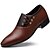 baratos Sapatos Oxford para Homem-Homens Oxfords Sapatos formais Sapatos de vestir Negócio Festas &amp; Noite Escritório e Carreira Couro Ecológico Preto Amarelo Marron Outono Inverno / Combinação / EU40