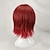 Χαμηλού Κόστους Περούκες μεταμφιέσεων-cosplay κοστούμι περούκα συνθετική περούκα cosplay περούκα ίσια ίσια πολυεπίπεδη κούρεμα περούκα κοντή καρπούζι κόκκινα συνθετικά μαλλιά ανδρικά κόκκινα μαλλιά joy