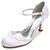 economico Scarpe da Sposa-Per donna scarpe da sposa Kitten / A cono / Basso Punta tonda / Punta aperta / Occhio di pernice Con diamantini / Brillantini / Nastro Raso Comoda / D&#039;Orsay / Decolleté Primavera / Estate Bianco