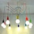 voordelige Clusterontwerp-10-lichts 150 cm hanglamp led metaal e26/e27 ketting/snoer verstelbaar kleurrijk festival 110-120v 220-240v