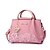 cheap Handbag &amp; Totes-Women&#039;s Pattern / Print / Zipper PU Tote Purple / Blushing Pink / Black / Fall &amp; Winter