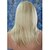 cheap Synthetic Trendy Wigs-Synthetic Wig Straight Straight Layered Haircut With Bangs Wig Medium Length Bleach Blonde#613 Synthetic Hair Women&#039;s Natural Hairline Blonde