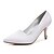cheap Wedding Shoes-Women&#039;s Wedding Shoes Kitten Heel / Cone Heel / Low Heel Pointed Toe Satin Comfort / Basic Pump Spring / Summer Blue / Champagne / Ivory / Party &amp; Evening
