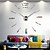 olcso Faliórák – barkácsolás-Wall Clock,Casual Modern Contemporary Office / Business Stainless Steel EVA Round Indoor / Outdoor Indoor
