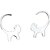 olcso Divat fülbevalók-Női Beszúrós fülbevalók Cat hölgyek Személyre szabott Divat Fülbevaló Ékszerek Ezüst Kompatibilitás Napi Hétköznapi