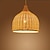 abordables Éclairages pour îlot-30 cm Designers Lampe suspendue Métal Bois / Bambou Chrome Chic &amp; Moderne 110-120V / 220-240V