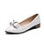 cheap Women&#039;s Flats-Women&#039;s Heels Low Heel Round Toe Bowknot PU Comfort / Light Soles Spring / Summer Pink / White / Black / Party &amp; Evening / Dress