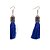 cheap Earrings-Women&#039;s Drop Earrings Tassel Ladies Tassel Fashion Earrings Jewelry Black / Dark Blue For Party
