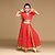 cheap Kids&#039; Dancewear-Belly Dance Outfits Performance Chiffon / Polyester Gold Coin / Crystals / Rhinestones / Paillette Short Sleeves Skirts