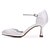 economico Scarpe da Sposa-Per donna scarpe da sposa Kitten / A cono / Basso Punta tonda / Punta aperta / Occhio di pernice Con diamantini / Brillantini / Nastro Raso Comoda / D&#039;Orsay / Decolleté Primavera / Estate Bianco