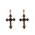 tanie Biżuteria religijna-Damskie Kolczyki drop Kolczyki wiszące Krzyż damska Krzyż Moda Kolczyki Biżuteria Złoty / Srebrny Na Prezent Casual