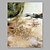 זול ציורים אבסטרקטיים-ציור שמן צבוע-Hang מצויר ביד - מופשט אומנותי כלול מסגרת פנימית / בד מתוח