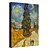 olcso Tájképek-Hang festett olajfestmény Kézzel festett - Landscape Kortárs Tartalmazza belső keret / Hengerelt vászon