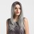 cheap Synthetic Trendy Wigs-Synthetic Wig Straight Natural Wave Natural Wave Straight Wig Long Black / Grey Synthetic Hair Women&#039;s Ombre Hair Dark Roots Gray