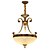 cheap Ceiling Lights-3-Light 46 cm Mini Style / Bulb Included Flush Mount Lights Metal Glass Brass Rustic / Lodge / Vintage 220-240V / 100-120V / E26 / E27