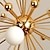 billige Lysekroner-100 cm Ministil designere Lysestager Metal Glas Galvaniseret Tiffany 110-120V 220-240V