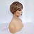 cheap Older Wigs-Synthetic Wig Straight Curly Curly Straight Pixie Cut With Bangs Wig Short Brown Synthetic Hair Women&#039;s Brown