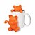 baratos Café e Chá-Filtro de chá de gato dos desenhos animados infusor de chá de silicone gatinho bonito ferramentas de chá