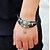cheap Men&#039;s Bracelets-Men&#039;s Turquoise Leather Bracelet Sun Flower Vintage Fashion Leather Bracelet Jewelry Black / Brown For Casual Going out