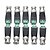 cheap Security Accessories-Connector 10Pcs Male Coax CAT5 To Coaxial BNC Cable Connector Adapter Video Balun for Security Systems 7*2cm 0.01kg