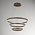 cheap Circle Design-1-Light UMEI™ 80 cm Dimmable Pendant Light Aluminum Acrylic Brushed Modern Contemporary 220-240V / 100-120V