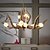 cheap Candle-Style Design-15-Light 90 cm Mini Style / Bulb Included / Designers Pendant Light Resin Ceramic Painted Finishes Antique 110-120V / 220-240V