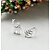 voordelige Oorbellen-Dames Mismatch oorbellen - Sterling zilver Dier leuke Style Zilver Voor Kerstmis / Causaal