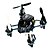 ieftine RC Quadcoptere &amp; Multi Rotoare-RC Dronă Hubsan H111 4 Canal 6 Axe Quadcopter RC Lumini LED / O Tastă Pentru întoarcere Quadcopter RC / Cablu USB / Lame