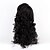 tanie Peruki syntetyczne modne-Peruki syntetyczne Wodne fale Kardashian Wodne fale Peruka Długie Czarny Włosie synetyczne Damskie Czarny OUO Hair