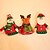 cheap Christmas Decorations-2019 New Year Xmas Table Red Wine Bottle Cover Bags Hat Belt Dress Santa Claus/Snowman Doll Home Christmas Party Decoration