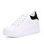 cheap Women&#039;s Sneakers-Women&#039;s Sneakers Wedge Heel Round Toe Comfort Lace-up Leatherette Walking Shoes Black / Pink