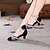 ieftine Pantofi Dans Clasic &amp; Modern-Pentru femei Pantofi Moderni Sintetic Călcâi Sclipici Strălucitor / Cataramă Toc Cubanez Pantofi de dans Negru și Auriu / Negru și Argintiu / Negru / Roșu / Profesional