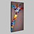 abordables Peintures Abstraites-Peinture à l&#039;huile Hang-peint Peint à la main - Animaux Abstrait Moderne Inclure cadre intérieur / Toile tendue
