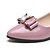 cheap Women&#039;s Flats-Women&#039;s Heels Low Heel Round Toe Bowknot PU Comfort / Light Soles Spring / Summer Pink / White / Black / Party &amp; Evening / Dress