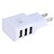 baratos Carregadores Rápidos-Home Charger / Portable Charger USB Charger US Plug / EU Plug Fast Charge / Multi Ports 3 USB Ports 3.1 A for
