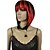 Χαμηλού Κόστους Περούκες μεταμφιέσεων-cosplay κοστούμι περούκα συνθετική περούκα ίσια ίσια περούκα bob κοντή μαύρη / ροζ κόκκινο ουράνιο τόξο συνθετικά μαλλιά γυναικεία κόκκινο μοβ ισχυρή ομορφιά