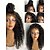 cheap Human Hair Wigs-Human Hair Lace Front Wig Kinky Curly Wig Bob Haircut / With Baby Hair 130% African American Wig / 100% Hand Tied Women&#039;s / Brazilian