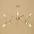 abordables Lustres-8 lumières 30 cm Style mini Ajustable Designers Lampe suspendue Métal Plaqué Chic &amp; Moderne 110-120V 220-240V