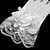 voordelige Handschoenen voor feesten-Kant / Netstof Polslengte Handschoen Gaas / Bruidshandschoenen / Feest / uitgaanshandschoenen Met Bloemen / Geplooid