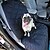 baratos Essenciais de Viagens para Cães-Cachorro Cobertura de Cadeira Automotiva Portátil Dobrável Sólido Terylene Preto