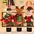 Недорогие Рождественский декор-2019 новый год рождественский стол красное вино бутылка крышка сумки шляпа пояса платье Санта-Клаус / снеговик кукла домой украшение рождественской вечеринки