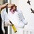 economico Sneakers da donna-Per donna Sneakers Zeppa Punta tonda Comoda Lacci Finta pelle Footing Nero / Rosa