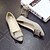 cheap Women&#039;s Flats-Women&#039;s Heels Dress Summer Flat Heel Round Toe Comfort Light Soles PU Silver Black Gold