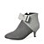 cheap Women&#039;s Boots-Women&#039;s Boots Winter Stiletto Heel Pointed Toe Bootie Dress Party &amp; Evening Bowknot / Zipper Leatherette Booties / Ankle Boots Black / Gray