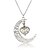 cheap Pendant Necklaces-Men&#039;s Women&#039;s Luminous Stone Pendant Necklace Engraved Crescent Moon Statement Rock Luminous Luminous Stone Alloy Silver Necklace Jewelry For Wedding Halloween Masquerade Engagement Party Prom Club