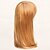 זול פאות ללא כיסוי משיער אנושי-תערובת שיער אנושי פאה ארוך ישר ישר הוכן באמצעות מכונה בגדי ריקוד נשים שחור בלונד דבש הבינוני אובורן 24 inch