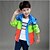 Недорогие Верхняя одежда-Дети Мальчики Контрастных цветов Куртка / пальто Синий